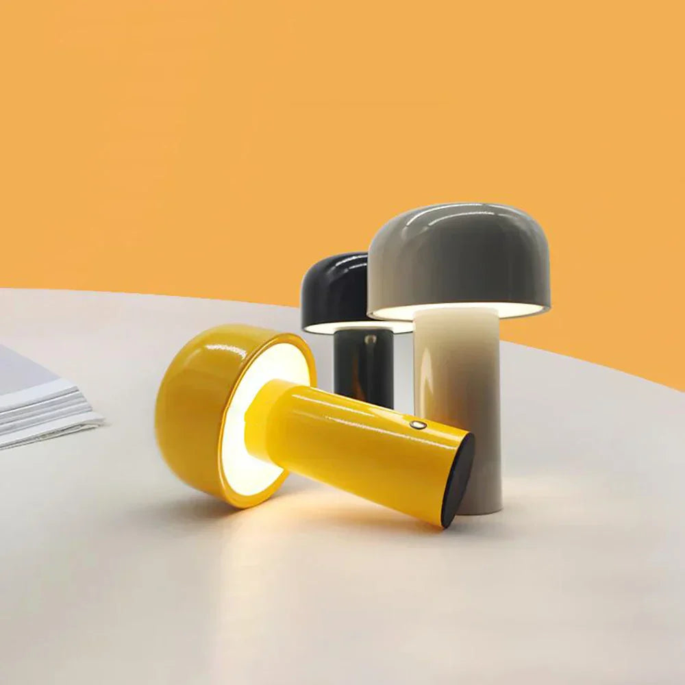 MushroomGlow – Bærbar Svampelampe med USB-opladning og Blødt Stemningslys