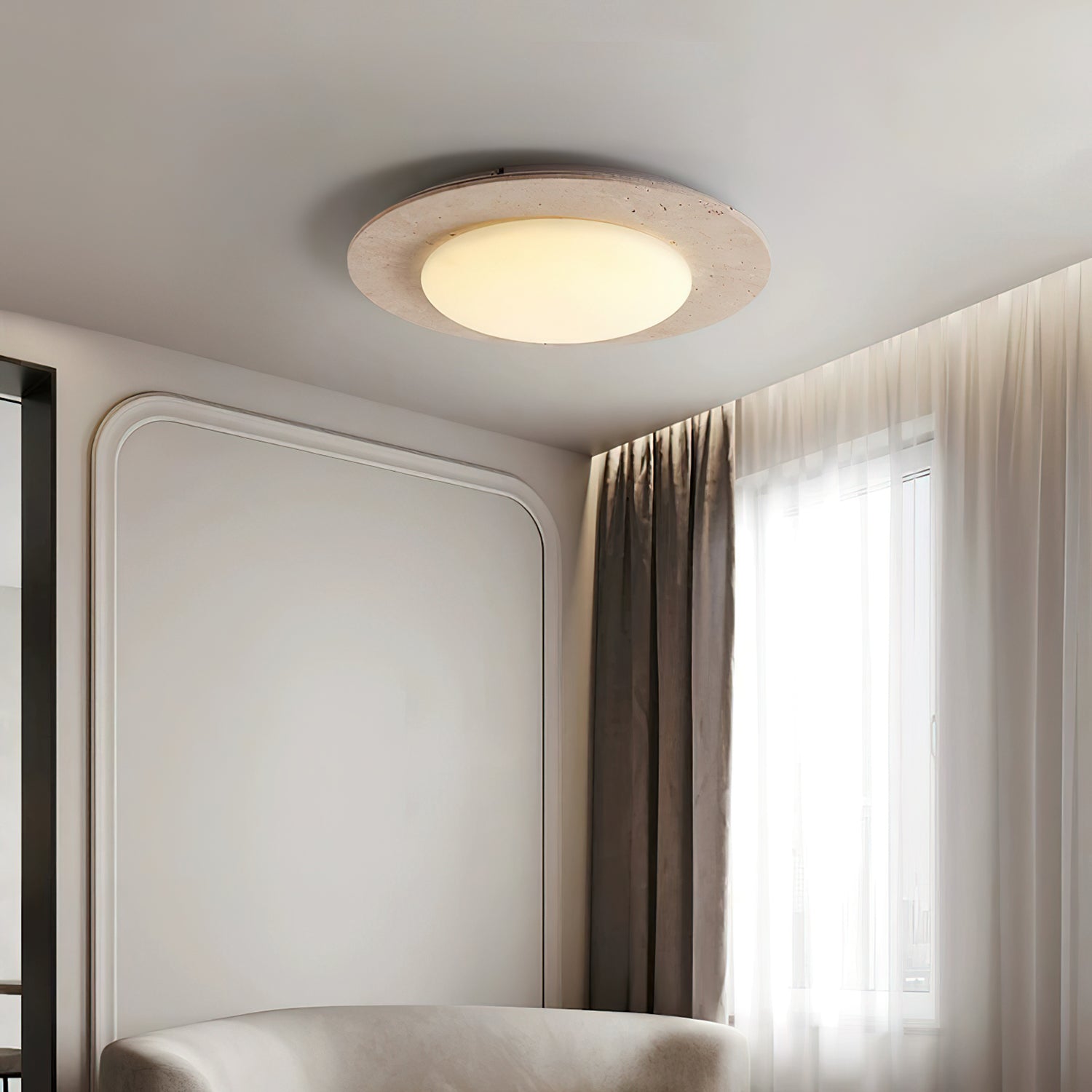 Lampe de plafond LED – Design scandinave minimaliste avec modes d'éclairage réglables