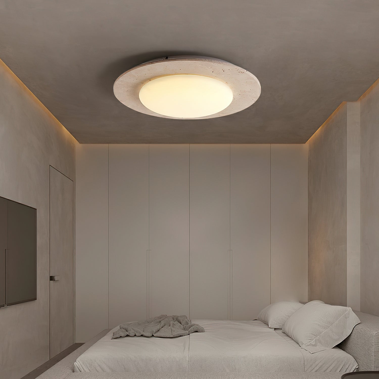 Lampe de plafond LED – Design scandinave minimaliste avec modes d'éclairage réglables
