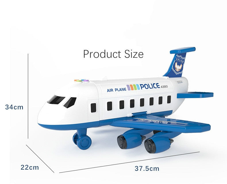 Set de jeu avion pour enfants – Ensemble SkyExplorer de 20 pièces avec avion, véhicules et accessoires