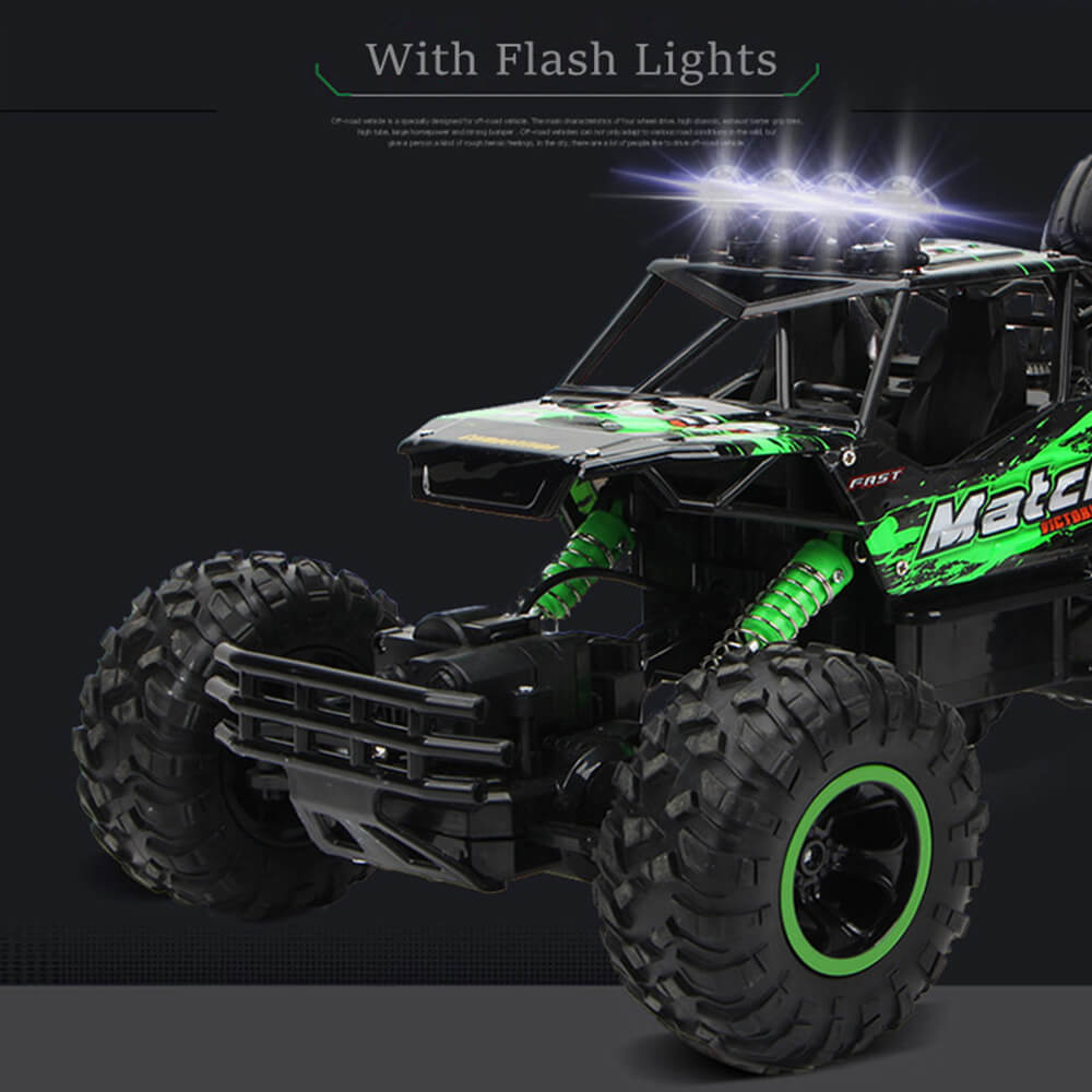 4WD-monstertruck met afstandsbediening, krachtige offroadprestaties en duurzame legeringconstructie