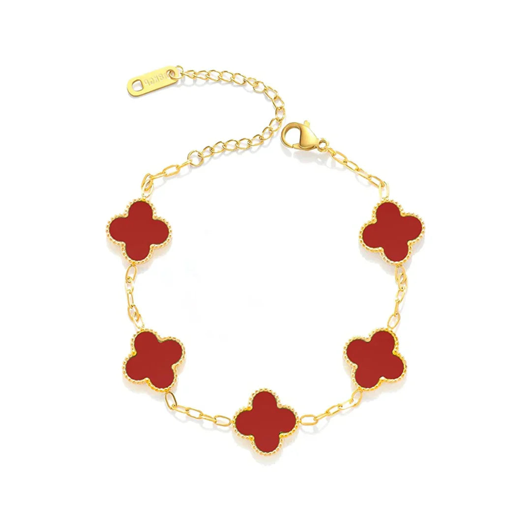 Clover Bracelet – Elegant Stainless Steel Design with Adjustable Fit