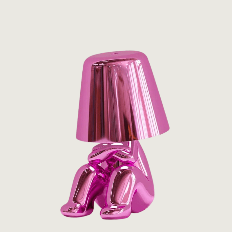 GildedMind – Moderne LED Bordlampe med Harpiksfod