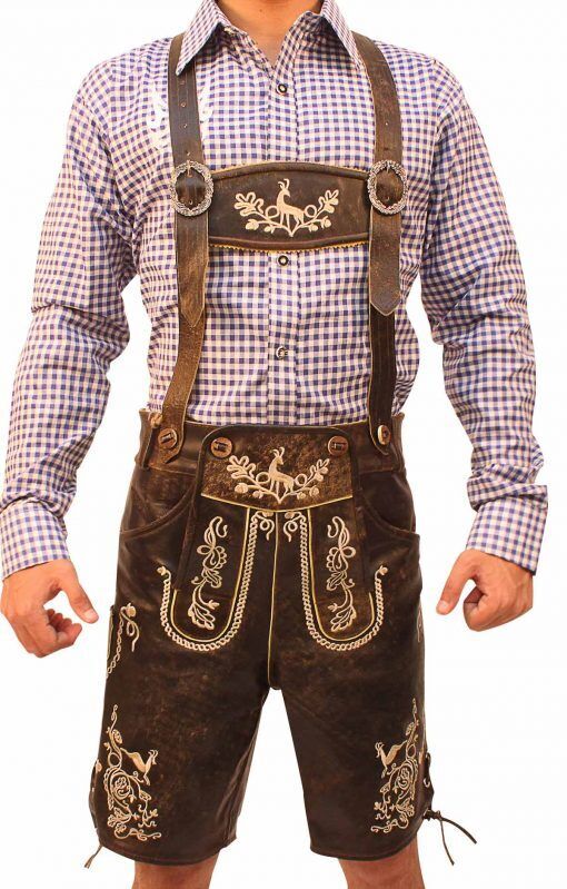 Viktor – Duitse Heren Oktoberfest Lederhosen – Voor Feest & Festival