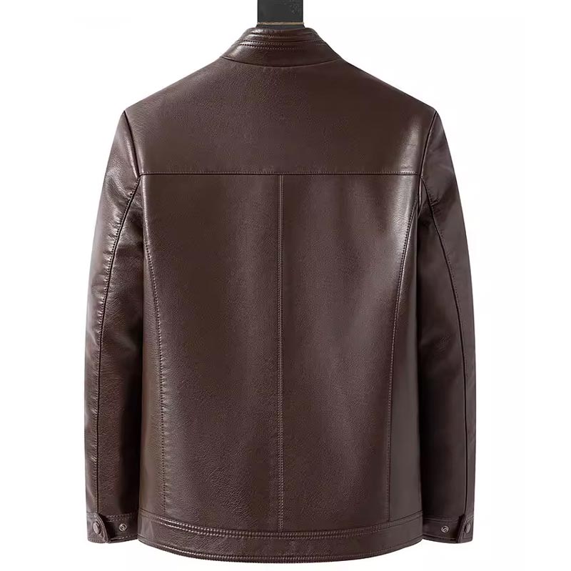 Veste Homme Doublée Chaude – Col Montant Zippé pour Temps Froid