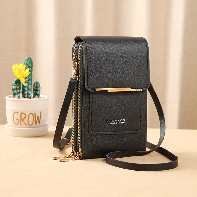 Anti-Theft Crossbody Phone Bag - RFID Blocking + Touchscreen Pocket