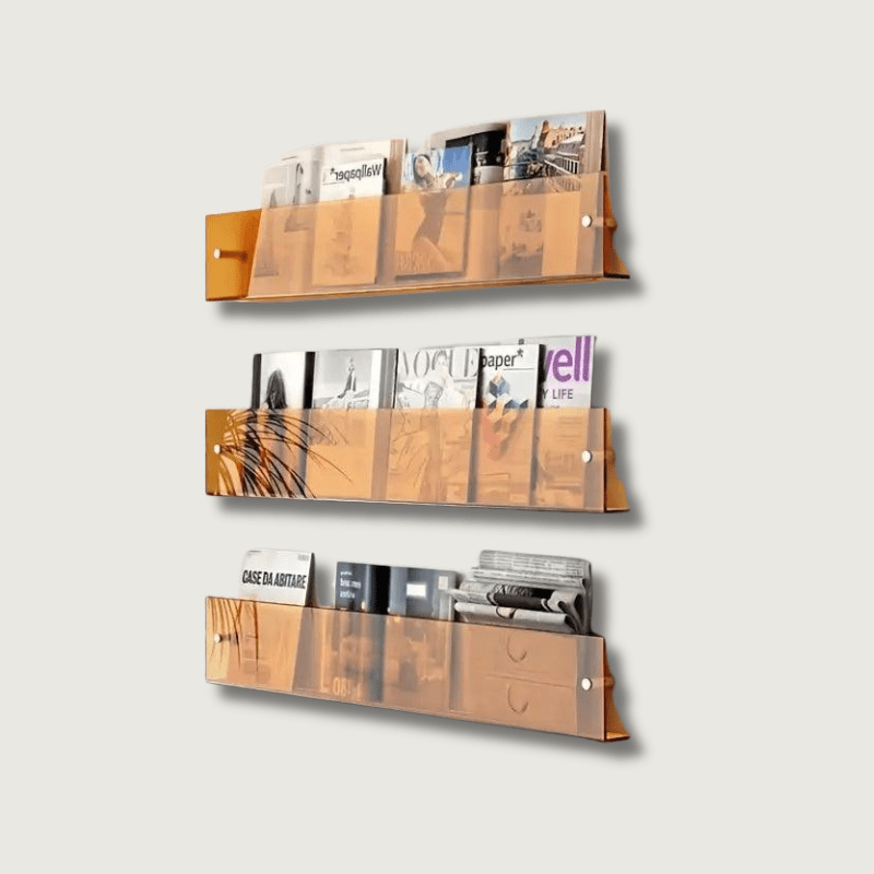 LitFrame - Dekorativ Bogudstilling af træ med Minimalistisk Design