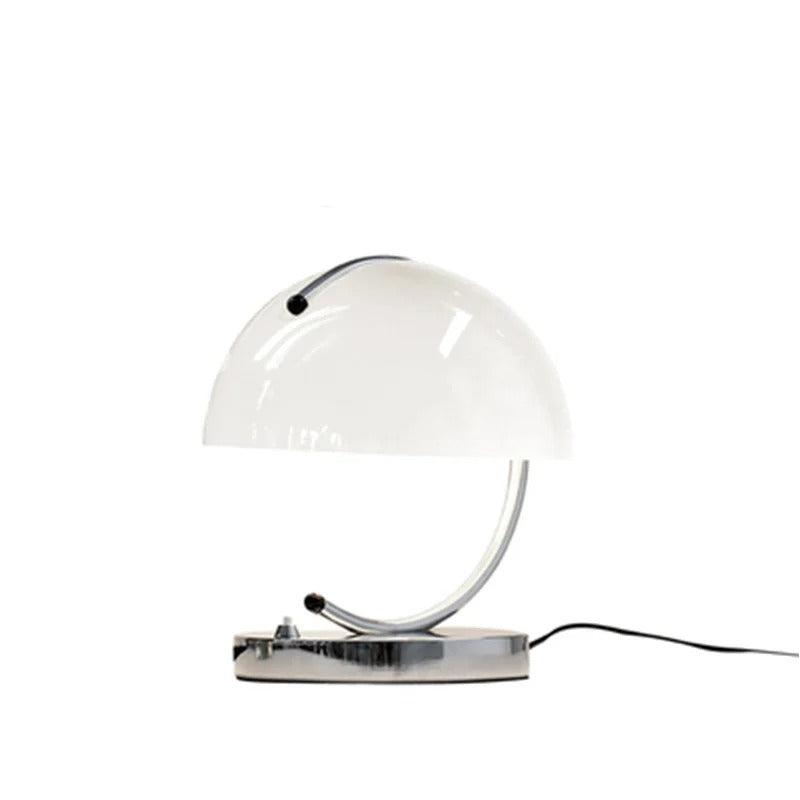 Lampe de table en verre – Design moderne en forme de champignon avec éclairage LED d'ambiance doux