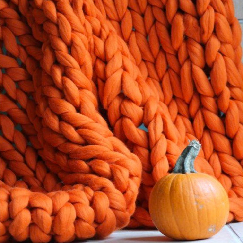 XXL Chunky Knitting Yarn – Extra Thick Soft Fiber for Blankets, Scarves & Cozy DIY Projects