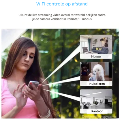 Compact WiFi Camera – 1080P HD Mini Camera with Night Vision & Motion Detection