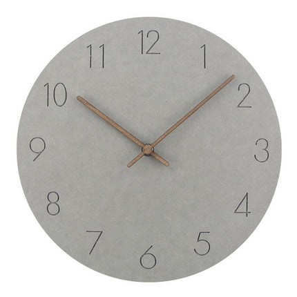 Wall Clock – Scandinavian Minimalist Wooden Design with Silent Quartz Movement