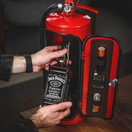 Hidden Mini Bar – Stylish Concealed Storage with Unique Fire Extinguisher Design