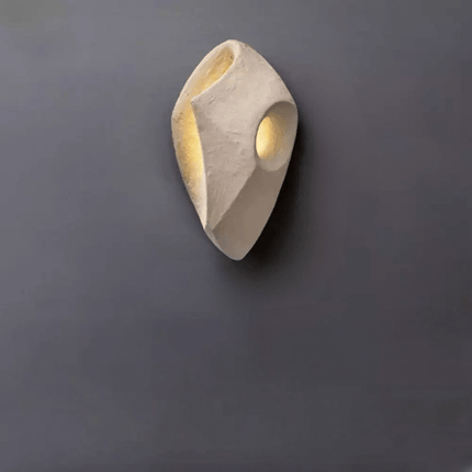 Cement Wall Lamp – Wabi-Sabi Inspired Design with Soft Ambient LED Lighting
