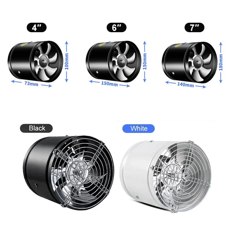 Ventilateur d'extraction silencieux puissant – Ventilation économe en énergie pour salles de bains et cuisines