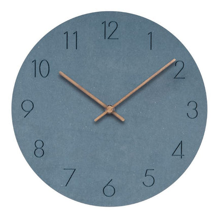 Wall Clock – Scandinavian Minimalist Wooden Design with Silent Quartz Movement