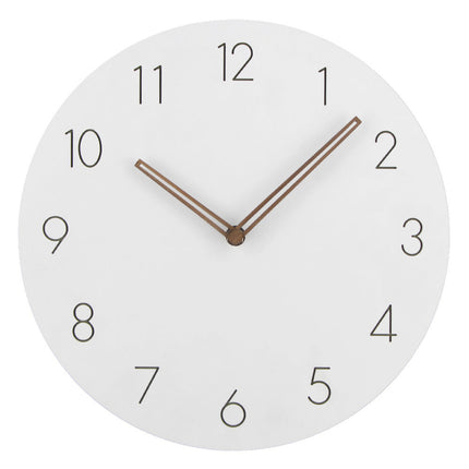 Wall Clock – Scandinavian Minimalist Wooden Design with Silent Quartz Movement