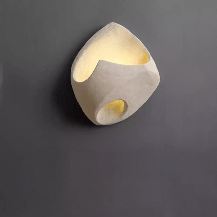 Cement Wall Lamp – Wabi-Sabi Inspired Design with Soft Ambient LED Lighting