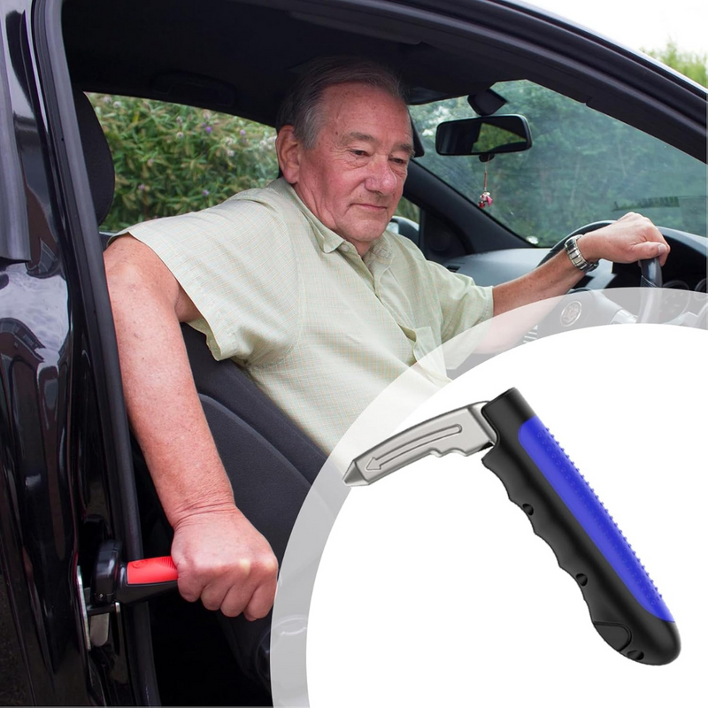 Car Assist Handle Bar | 3-in-1 Vehicle Support Tool with Window Breaker