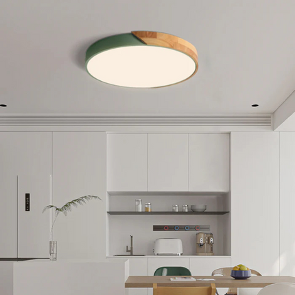LED Ceiling Light – Scandinavian Wooden Design with Warm & Energy-Efficient Illumination