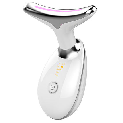 Facial & Neck Massager – Portable Design with LED Light Modes & Touch Control