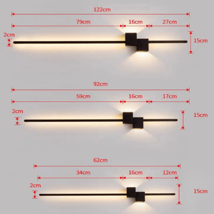 LED Wall Light – Linear Minimal Design, Soft Indirect Glow & Modern Metal Build