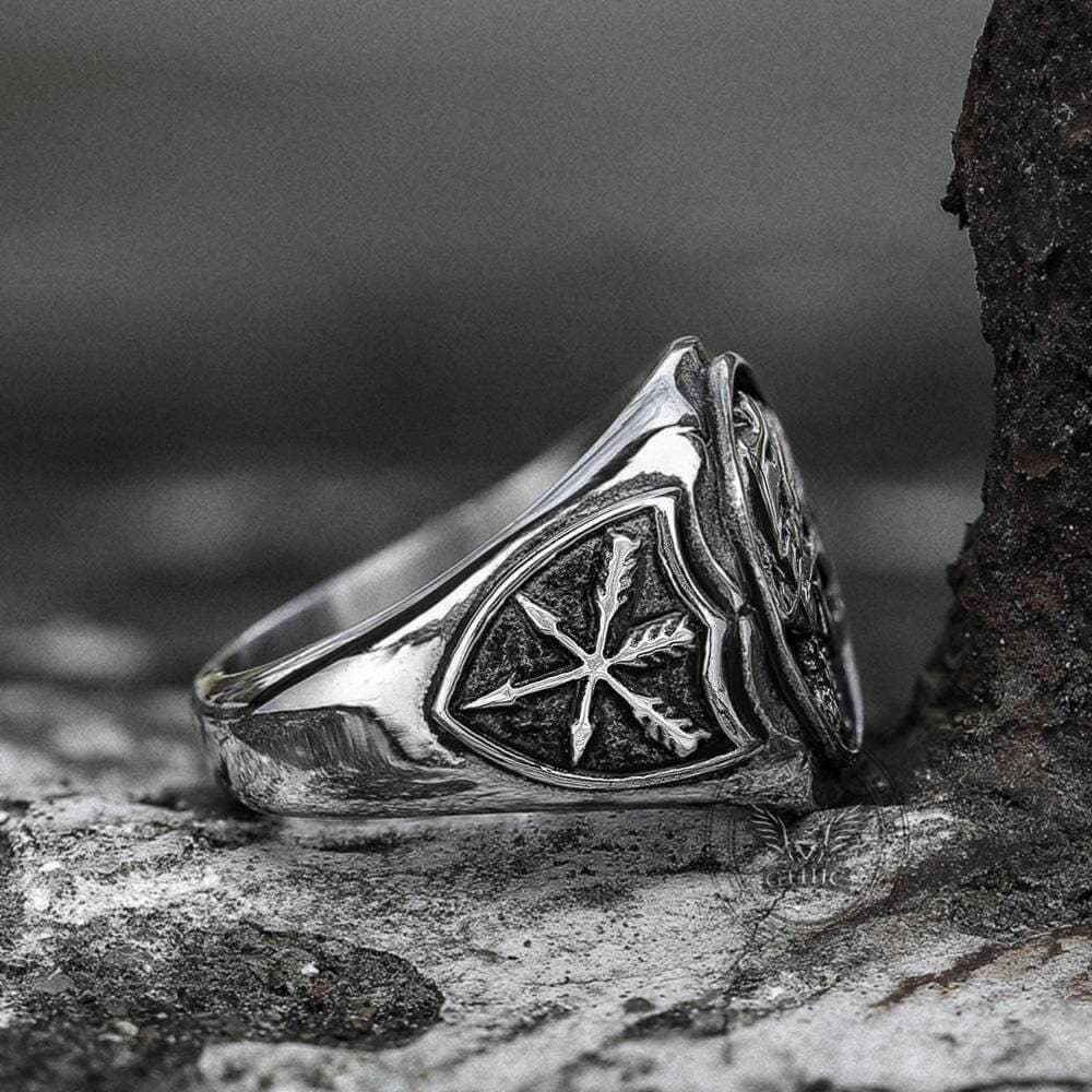 1936 Hobo Nickels Liberty Stainless Steel Skull Ring 3