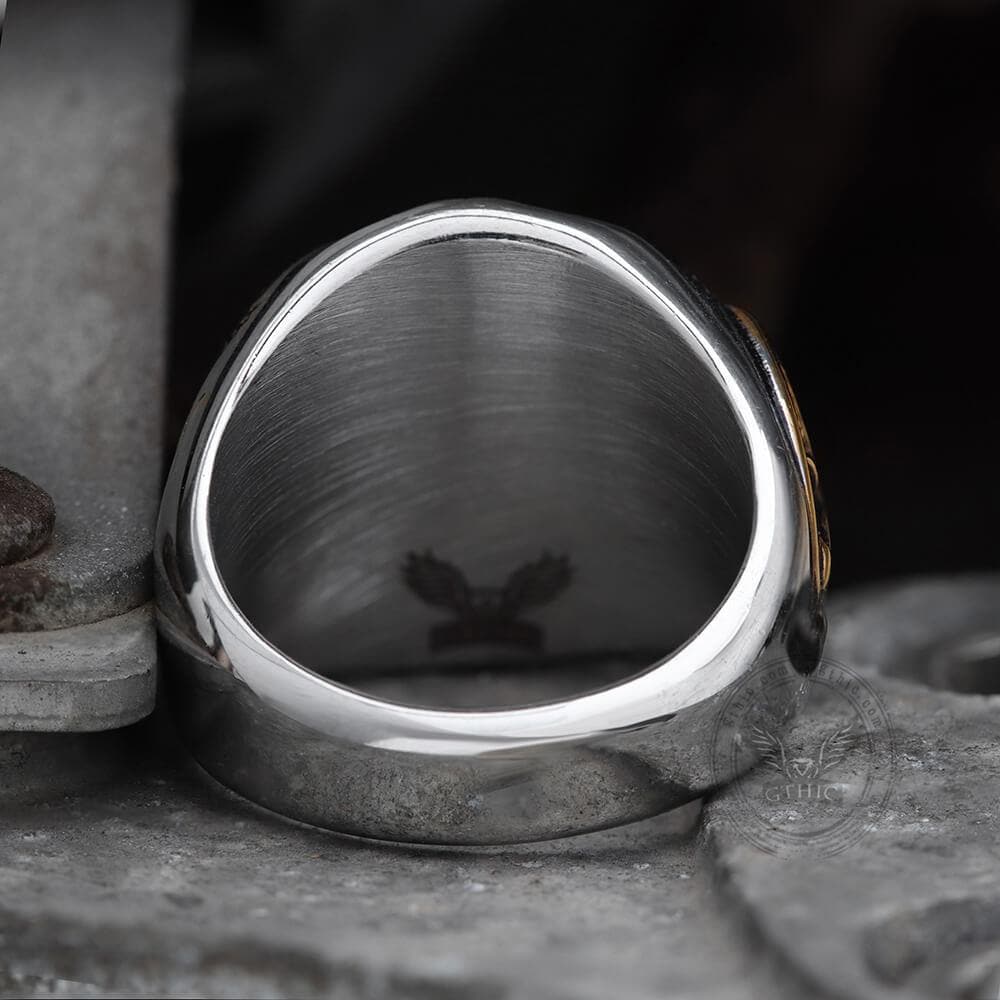 1936 Hobo Nickels Liberty Stainless Steel Skull Ring 7