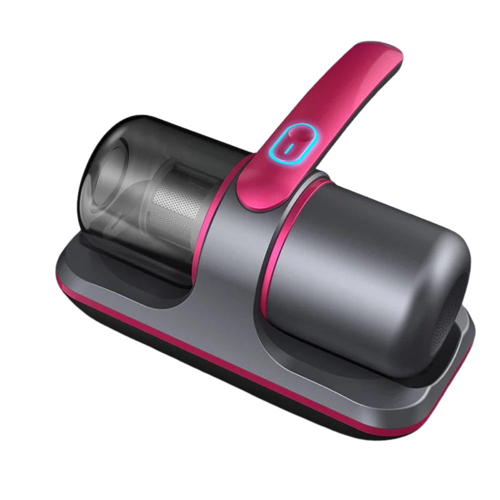 Aspirateur à main sans fil – Puissance d'aspiration de 12 kPa, fonction lumière UV et fonctionnement silencieux pour le nettoyage des tissus