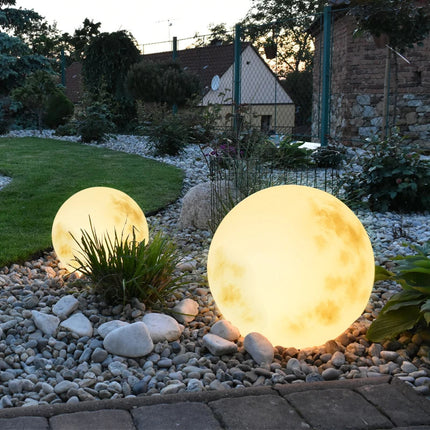 Outdoor Moon Lamp – Soft Warm LED Glow with Weather-Resistant Rechargeable Design
