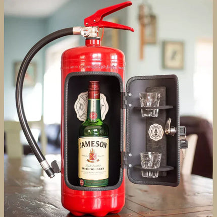 Hidden Mini Bar – Stylish Concealed Storage with Unique Fire Extinguisher Design
