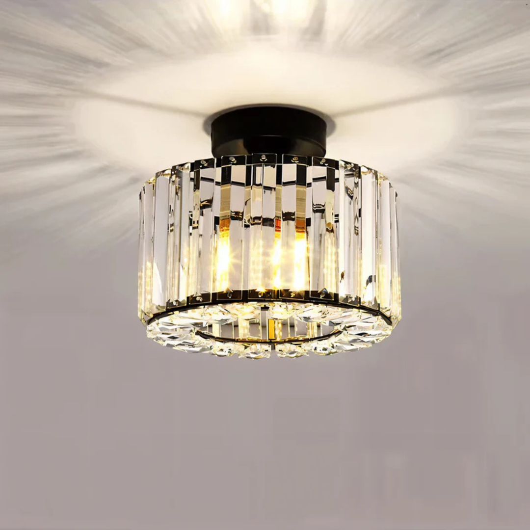 CrystLuxe – Krystallysekrone med Strålende LED-belysning
