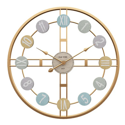 Wall Clock – Large Modern Metal Design with Silent Quartz Movement for Stylish Interiors