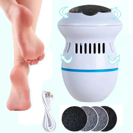 Electric Foot Callus Remover – USB-Rechargeable Device with Integrated Dust Collection