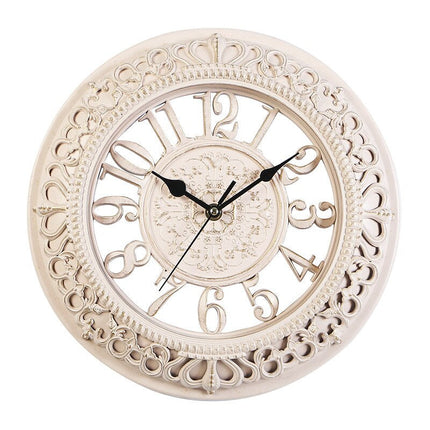 Wall Clock – Vintage Metal-Glass Design with Silent Quartz Movement for Classic Interiors