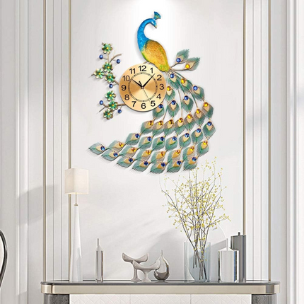 Wall Clock – Large Artistic Metal Design with Quiet Operation for Modern Interiors