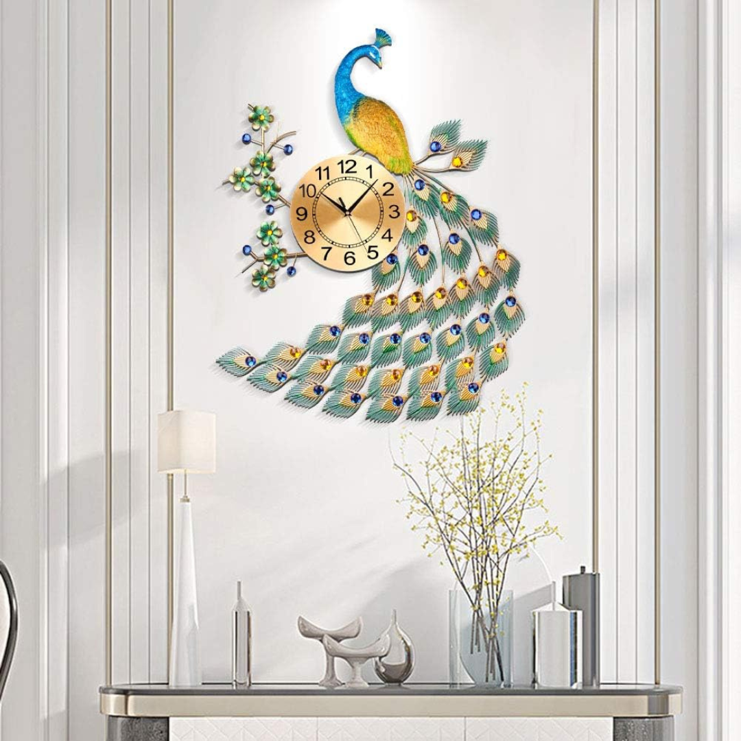 Vintura – Stor Påfuglevægur med Elegant Design