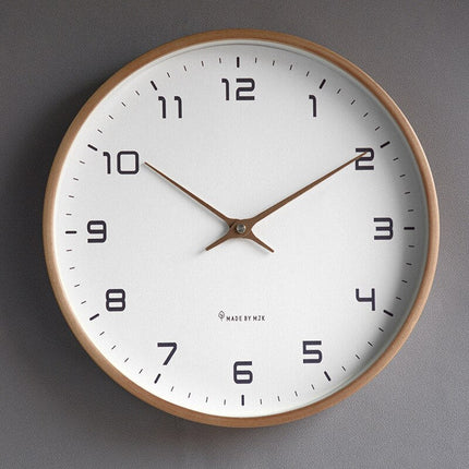 Wall Clock – Minimalist Wooden Design with Silent Quartz Movement for Modern Interiors