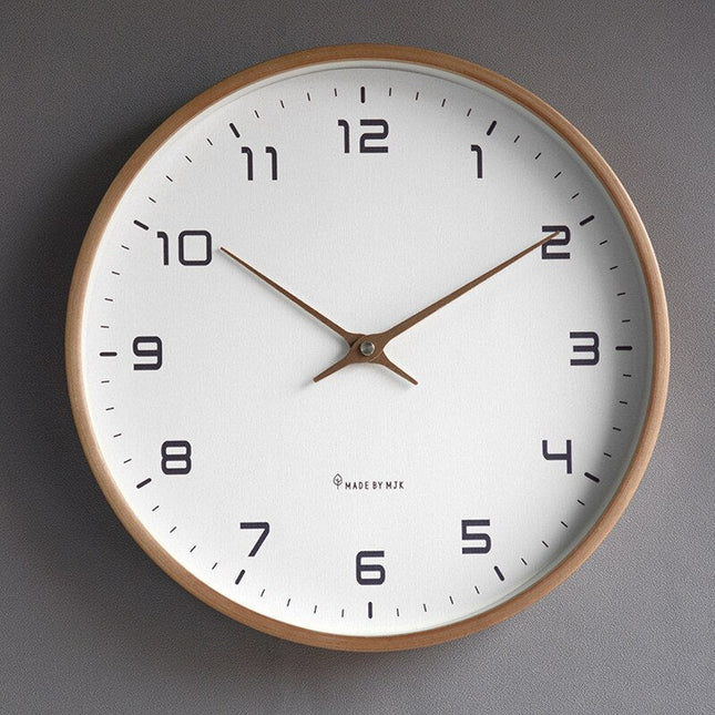 Wall Clock – Minimalist Wooden Design with Silent Quartz Movement for Modern Interiors