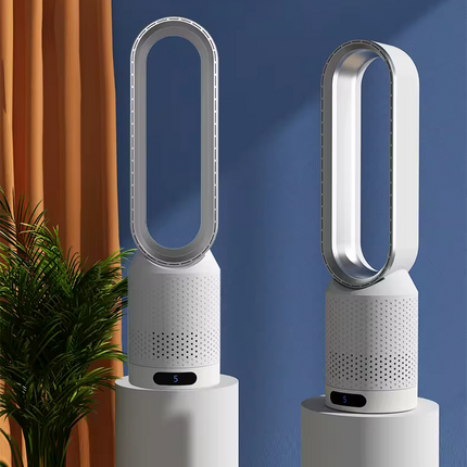 Bladeless Air Cooler – 3-in-1 Fan with Air Purifier, Oscillation & Touch Control