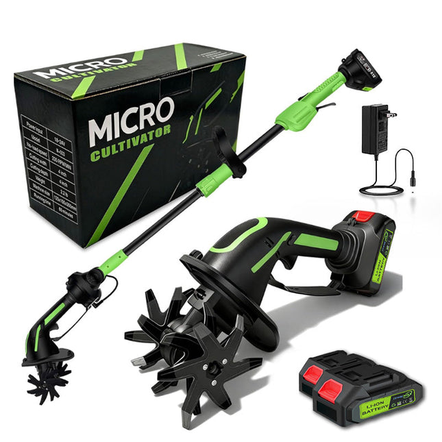 2-IN-1 Cordless Tiller & Cultivator with Extension Pole 0