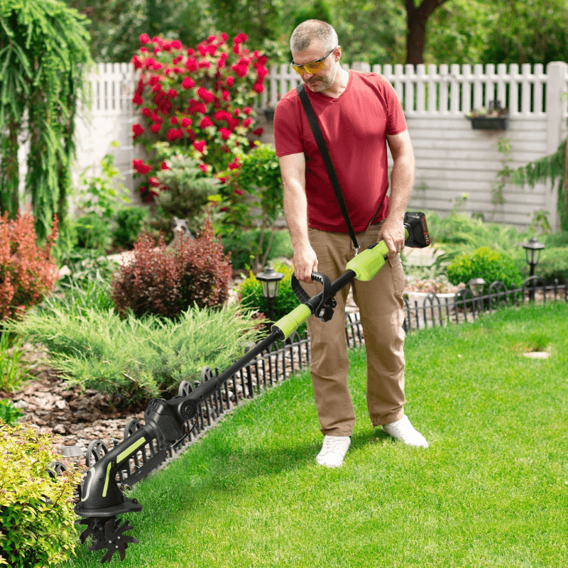 2-IN-1 Cordless Tiller & Cultivator with Extension Pole 1