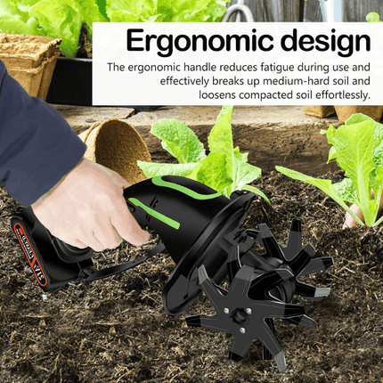 2-IN-1 Cordless Tiller & Cultivator with Extension Pole 3