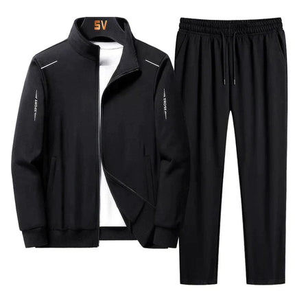 Men’s Tracksuit Set – Lightweight Polyester Jacket & Pants with Comfortable Fit