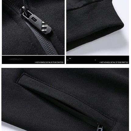 Men’s Tracksuit Set – Lightweight Polyester Jacket & Pants with Comfortable Fit