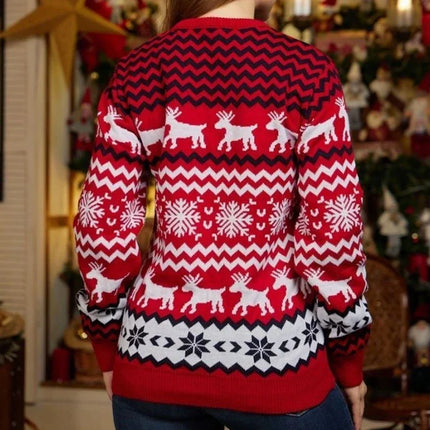 Christmas Sweater – Soft Knitted Fabric with Festive Design & Comfortable Fit
