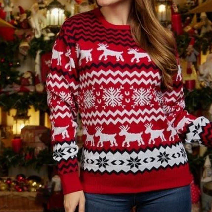 Christmas Sweater – Soft Knitted Fabric with Festive Design & Comfortable Fit