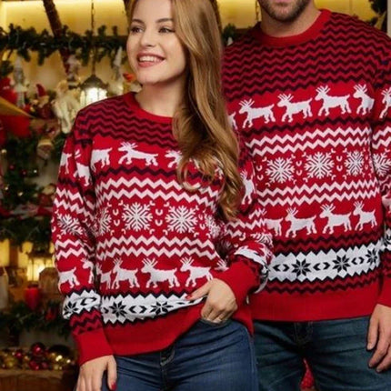 Christmas Sweater – Soft Knitted Fabric with Festive Design & Comfortable Fit