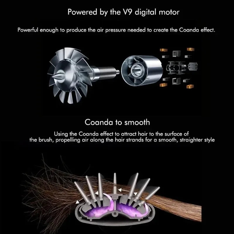 Styler cheveux 5-en-1 – Outil puissant de 1000W avec technologie ionique et accessoires polyvalents