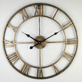 Wall Clock – Large Retro Metal Design with Vintage-Inspired Aesthetic for Stylish Interiors