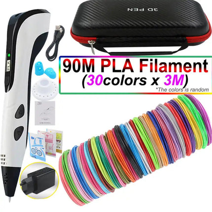 3D Printing Pen Set – Easy-Control Drawing Tool with PLA Filament & LED Display
